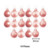 Imagen de Navidad bolas 6cm-caja por 16pc-rosa-dorado-caja pvc