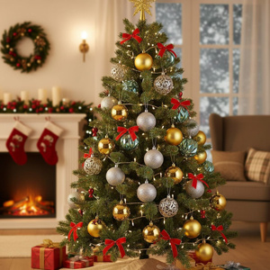 Imagen de Navidad bolas 6cm-caja por 16pc-dorado-caja