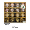 Imagen de Navidad bolas 6cm-caja por 16pc-rosa dorado-caja