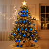 Imagen de Navidad bolas 5cm-caja por 20pc-azul-caja