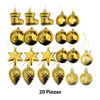 Imagen de Navidad chirimbolos surtidos-caja mica por 22pc-dorado