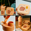 Imagen de Set vianda + vaso con sorbito Diseño infantil