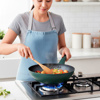 Imagen de Wok Sartén aluminio con tapa de vidrio 28cm.