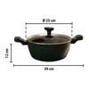 Imagen de Olla con tapa de vidrio-aluminio-25cm.