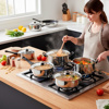 Imagen de Juego de batería de cocina -Juego de ollas 12 piezas
