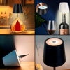 Imagen de Lámpara recargable Lámpara botella Táctil 3 luces Inalámbrica