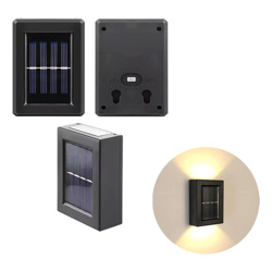 Imagen de Foco solar para pared exterior-doble iluminacion-8x6x2,3cm.