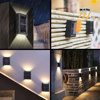 Imagen de Foco solar para pared exterior-doble iluminacion-8x6x2,3cm.