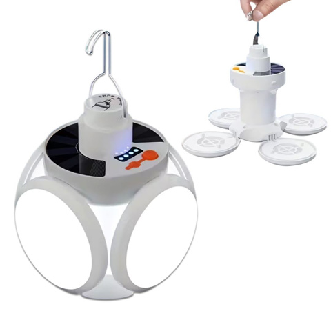 Imagen de Lampara led solar 5 modos - Camping Luz de emergencia Carga Solar - USB