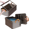 Imagen de Caja organizadora plegable de tela para almacenamiento con visor