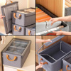 Imagen de Caja organizadora plegable de tela para almacenamiento con visor