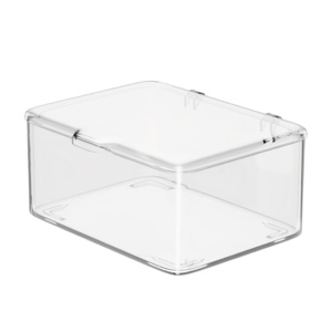Imagen de Caja organizadora transparente con tapa - Escritorio, Cosméticos, etc