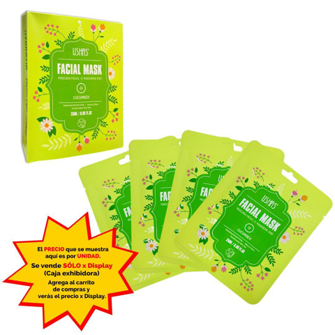 Imagen de Mascara facial Ushas-pepino