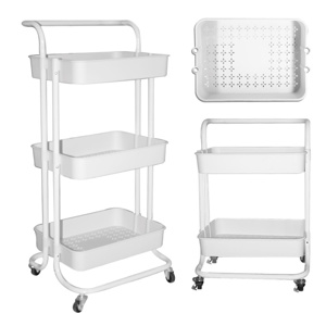 Imagen de Carrito organizador multiuso de 3 niveles con ruedas
