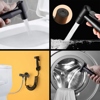 Imagen de Ducha higiénica para inodoro completa negro mate