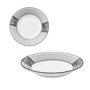 Imagen de Plato ceramica borde estampado redondo