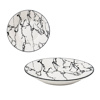 Imagen de Plato ceramica tipo marmolado redondo