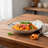 Imagen de Plato ceramica tipo marmolado redondo