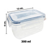 Imagen de Recipiente vianda rectangular 300ml  Con tapa cierre hermetico