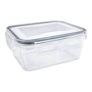 Imagen de Recipiente vianda rectangular 450ml Con tapa cierre hermetico