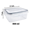 Imagen de Recipiente vianda rectangular 800ml - Con -tapa cierre hermetico