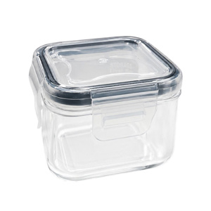 Imagen de Recipiente rectangular 150ml con tapa cierre hermetico