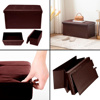 Imagen de Baul Puff Asiento Banqueta Piecera Cama  Living - Color Café