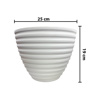 Imagen de Maceta plastica 25x19cm. blanca