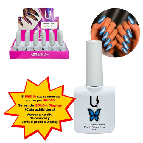 Imagen de Esmalte Ushas semipermanente Cat eye-tono 19