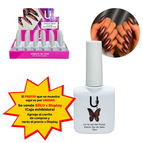 Imagen de Esmalte Ushas semipermanente Cat eye-tono 32